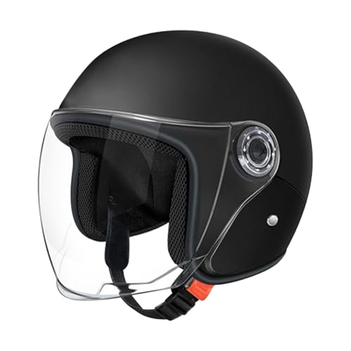 Roller Helm Jethelm Mit Visier, Mopedhelm Motorradhelm, Scooter Helm Atmungsaktiv Mopedhelm Für Herren Damen Skateboard Helm Reithelme, Sonnenschutzhelme Motorradhelm Mit Offenem Gesicht
