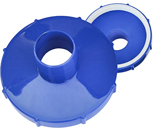 Algenschnapper Adapter universal für Bodensauger, Schraubanschluss 80... 82 mm auf Schlauchanschluss 32 mm, blau/weiß