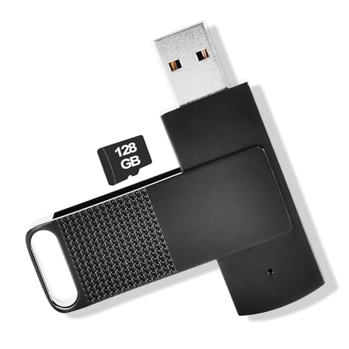 128GB USB Diktiergerät Digital, 3072kbps Aufnahmegerät Voice Recorder mit Spracherkennung und One-Touch-Aufnahme, Aufnahmegerät Audio Professionell für Vorträge Meeting Interview Vorlesung