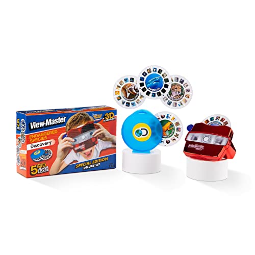 View Master Classic mit Discovery Kids Rollen, metallischer Sucher mit 5 Rollen im Lieferumfang enthalten, STEM, Retro, Natur-Lernspielzeug für Kinder und Erwachsene, Kleinkinder, ab 3 Jahren