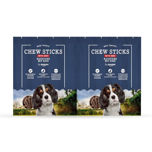 by Amazon Hundeleckerlis - Kaustangen mit Rindfleisch, 8x11g (88g)