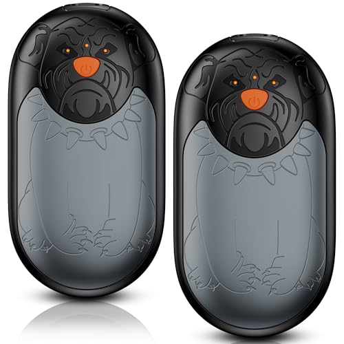 Handwärmer Wiederaufladbar 2 Pack, 8000mAh Handwärmer Elektrische, Taschenwärmer Single 24 Stunden Lange Heizung, 3 Heizmodi für Frauen Männer Camping Jagd Golf(Grau)