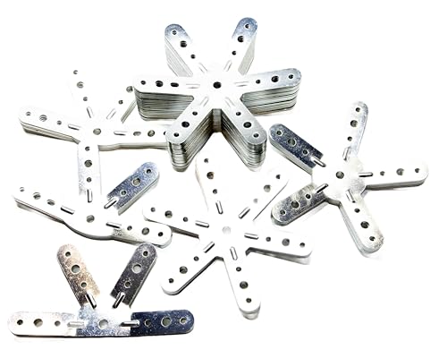 D0MESTAR Geodätische Kuppel F3 3/8: Set mit 46 Verbindungsstücken, Metall, Edelstahl (Edelstahl A2/SS304) für Dome 3 V, 3/8: Gewächshaus, Hängematten, Werkstatt, Gartenhaus, Hühnerhaus, Moskitonetz