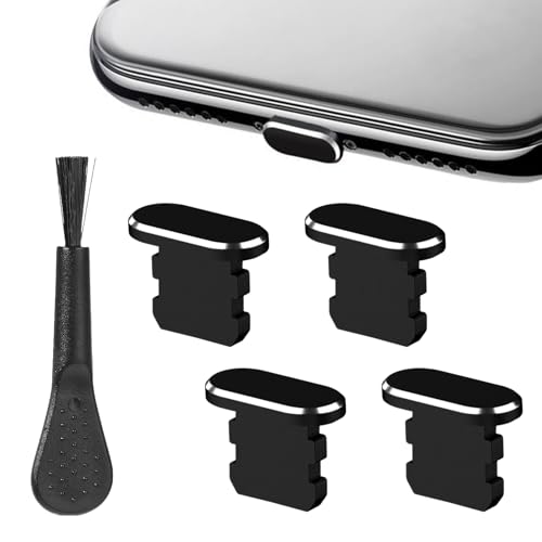 4 Stück USB C Staubschutz Handy Zubehör Set,Staubschutz USB C Schutzkappe,Dust Ladebuchse Schutz Set,USB C Staubschutzkappe,USB C Stopfen Cover,USB C Verschluss Stöpsel,Handy Staubschutz Stöpsel