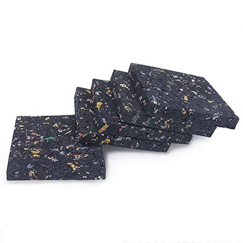 Unterlagepads, Feuchtigkeitssperre, Gummipads, Granulat für Terasse Gartenhaus Bautenschutz Unterlage 100 Stück 7mm