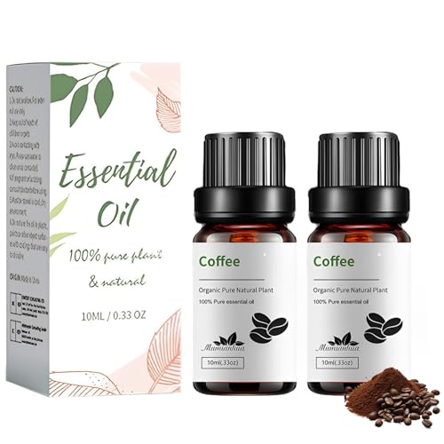 2 Stück Kaffeeöl,Kaffeeöl Gegen Falten,Pure Coffee Essential Oil,Natürliche Pflanzenextrakte,Beruhigt Haut Und Stimmung,Mehrere Anwendungsmethoden,Für Verschiedene Anlässe Geeignet,10ml