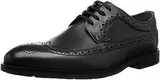 Clarks Herren Ronnie Limit Brogues, Schwarz Black Leather, 44.5 EU