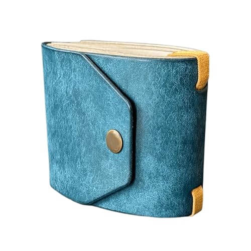 Kompakte Geldtasche, wiederverwendbarer Schnellzugriff-Lederhalter, 8,5 x 0,9 x 7,9 cm, magnetischer Geldschein-Organizer für Barkeeper, , Kassierer, Kellner, blau, Refer to description