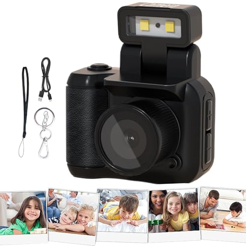 Generisch Retro-Schnappkamera, kleine Vintage-Kamera - 1080p Vintage Snap-Video-Camcorder - Tragbarer Videokamera-Recorder, multifunktionaler kompakter Vintage-Camcorder für Vlogging, Aufnahme