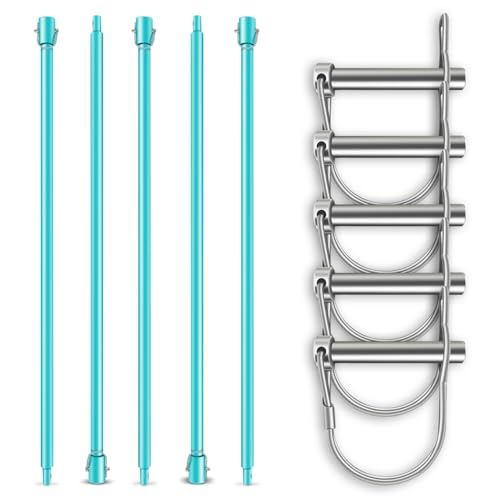 BRUNNENTAL ® 5m Verlängerung + 5x Quick Change - Für Brunnenbohrer Erdbohrer Handerdbohrer zum Tiefenbohren - 500cm mit Bolzen und Splint - Brunnen Set 5 m - Stahl für Härteste Einsätze