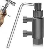 Werkzeug zum Ausdrehen von Gewinden gebrochener Rohre, Gewindedreher für gebrochene Ventile, Werkzeug zum Entfernen von Wasserhähnen, Schraubenschlüsselsatz mit, 45er Stahl für 1/2"/ 3/4"/ 1"