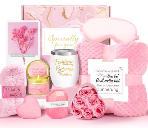 Geschenke für Frauen,Geburtstagsgeschenk für frauen, Entspannende Spa Geschenk Korb Care Paket, Geschenk Set für beste Freunde weibliche Schwester Mutter Frau Ihre Freundin Coworker Bestie Lehrer