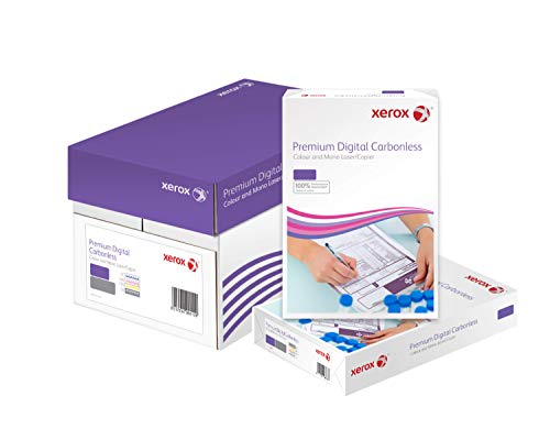 Xerox 003R99108 Premium Digital Selbstdurchschreibepapier, 3 fach-Satz, vorsortiert Karton mit 5 Pack, weiß/gelb/rosa