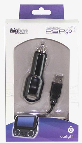PSPgo - KFZ/USB-Adapter 12V (black/white)