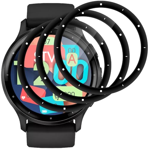 Beukei 3 Stück Panzer Schutz Glas für Garmin Venu 3, Display Folie Film,[9H Härte][HD Klare][Blasenfrei][Anti-Kratzen] Screen Protector