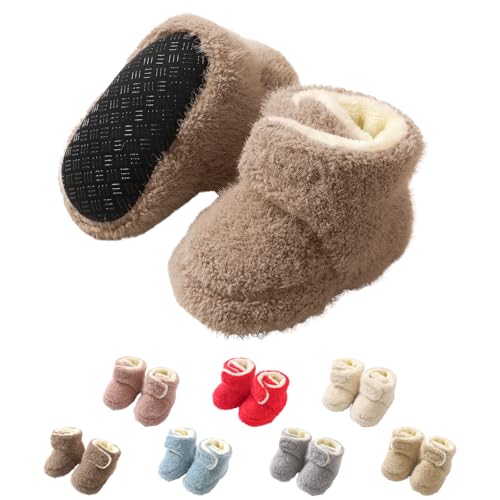 YloveM Kleinkind Baby Jungen Mädchen Booties,Unisex Neugeborene Winterschuhe Verdicken Schneestiefel Anti-Rutsch Sohle Weich Kleinkind Warm Sock Schuhe