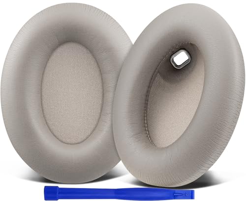 SOULWIT Professionelle Ersatz Ohrpolster für Sony WH-1000XM4 (WH1000XM4) Over-Ear Kopfhörer mit Weichem Proteinleder, Geräuschisolierung Schaum, Zusätzliche Dicke