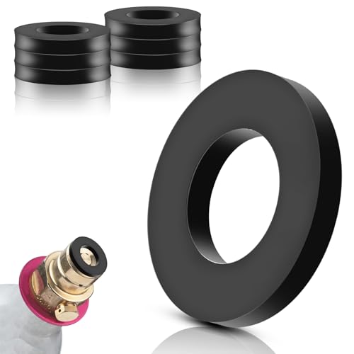 SWTYExt 6 Stück Dichtungsringe Ersatzteile Kompatibel für Sodastream Cystal Sodaclub Wassermaxx MySodaPop Wassersprudler Versiegelung Schwarz Ersatzdichtung Zubehör für CO2 Quick-Adapter