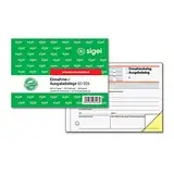 SIGEL SD026 Ausgabe- / Einnahmebelege A6 quer, 2x40 Blatt, selbstdurchschreibend, 1 Stück, aus nachhaltigem Papier