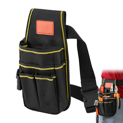 Amexo Werkzeugtasche mit Gürtel, Multi-Purpose Werkzeughalter Organizer 600D Oxford Stoff Elektriker Werkzeuge Tasche für Schreiner Elektriker Techniker