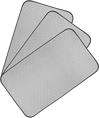 Pet Magasin Wiederverwendbare Trainingsunterlagen für Hunde, 3 Stück, sehr saugfähig und waschbar, mit wasserdichter Unterseite (XL)