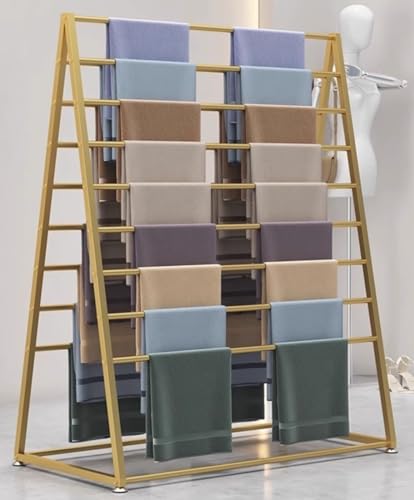 Abnehmbarer Schal-Ausstellungsständer aus Metall, Aufbewahrungsregal für Stoffhosen im Bekleidungsgeschäft, freistehend, Geschenkpapier-Organizer-Halter für Geschenkartikelgeschäft