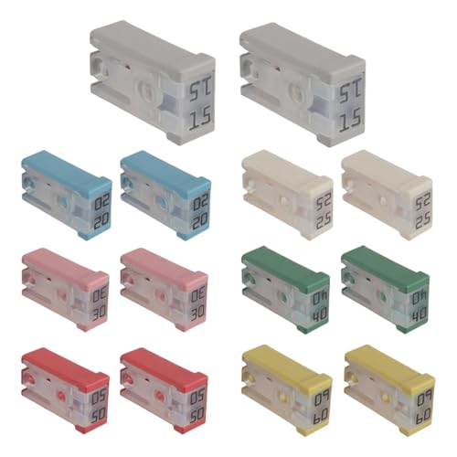 Auto Sicherungsset - Sortierte Autoersatzsicherungen, Slotted Blatt -Sicherungen Sortiment Pack | Tragbares Wartung Verschmilzt Das Automobilkit Für Fahrzeuge, Transporter, Versorgungslastwagen Und Ko