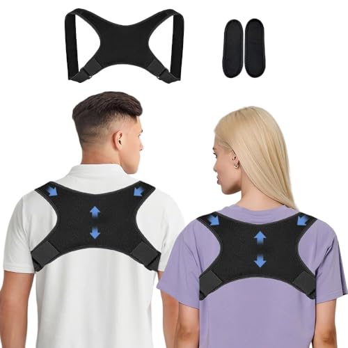 Rücken Geradehalter,Rückenstützgürtel,Haltungskorrektur Herren Damen,Verstellbare Atmungsaktive,Rückenstütze,Rückenstabilisator,Haltungstrainer,Back Posture Corrector für Schulter Nacken Rückenstütze