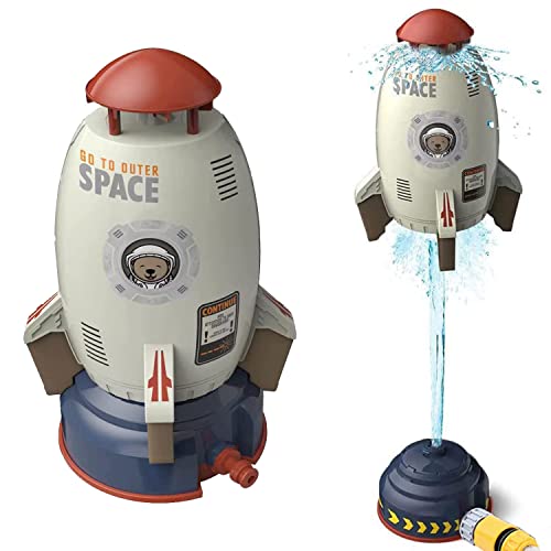 Rocket Wassersprinkler Kinder Outdoor,Water Rocket Sprinkler,Wasserrakete Sprinkler,Kinder Wassersprinkler,Garten Wasserstrahl Rakete,Sprinkler Kinder Spielzeug,Wasserspielzeug Garten Spielzeug