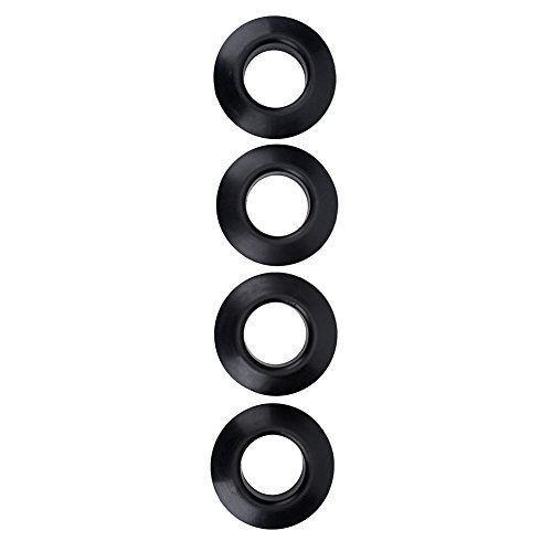 4-teilige Kajak-Paddel-Tropfringe, langlebige praktische Gummi-Tropfringe Paddel-Ruder-Tropfringe mit 4er-Packung für Kajak-Kanu-Rafting-Paddel Shaft-Black