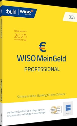 WISO Mein Geld Professional 365 (2025): Sicheres Online-Banking für dein Zuhause (Laufzeit 365 Tage) (Buhl Finance)