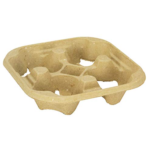 Pro DP 250 Becherhalter Becherträger Cup Carrier Bio Chinet kompostierbar für 4 To Go Becher - Inkl. Verpackungslizenz in D