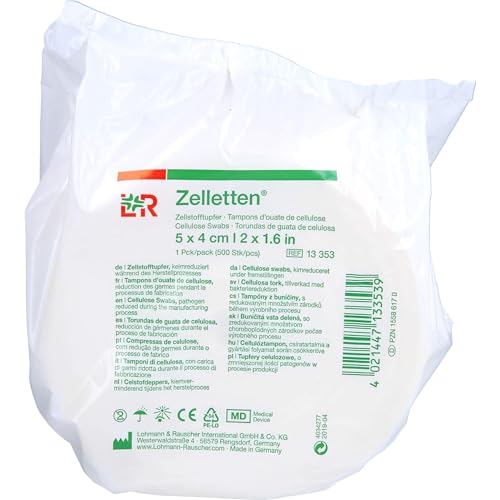 ZELLETTEN Tupfer 4x5 cm steril Rolle 500 St