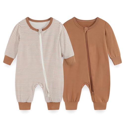 JELYLOVE Unisex Langarm Baby Jungen Mädchen Spieler 0-24 Monate 95% Rayon aus Bambus 5% Elasthan Neugeborene Bekleidung