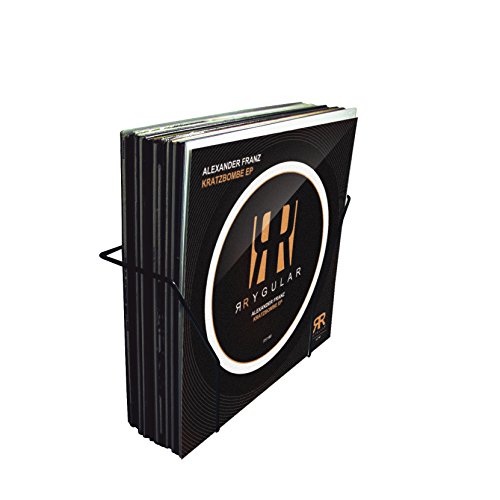 Glorious Vinyl Set Holder smart - minimalistisch im Design, extra leicht konstruiert, ideal für Heimstudio oder Plattenladen, schwarz