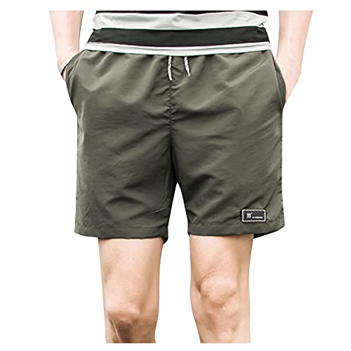 Take Idea Freizeithose Herren Kurz Urban Klassisch Einfarbig Basic Sport Shorts Beachshort Mit Kordelzug Atmungsaktiv Running-Shorts Stretch Trainingsshorts Bequeme Jogginghose Radhose