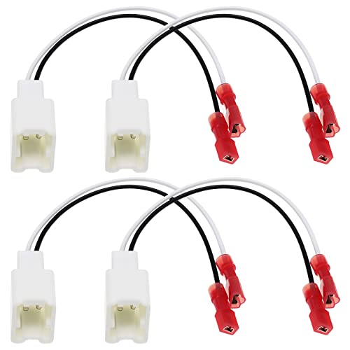 4-teiliger Auto-Lautsprecher-Anschlusskabelbaum-Adapter-Ersatz 72-7401 Kompatibel mit Nissan Murano/Armada/Cube Lautsprecheradapter-Drahtkabelanschluss