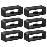 Mugust 6 Stück Uhrenarmband Schlaufe, 20mm Silikon Verschlussring für Garmin Vivoactive 5/3 Armband, Garmin Venu Sq/Venu Sq 2/Sq 2 Music/Venu 2 Plus, Forerunner 55/165/245, Armbänder Keeper