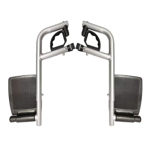 HHCCTEO Fußstützen für Rollstühle, wegschwenkbare Beinstützen-Fußplatten für Rollstühle, Fersenschlaufen, Ersatzteile für Rollstühle, für Standardrollstühle
