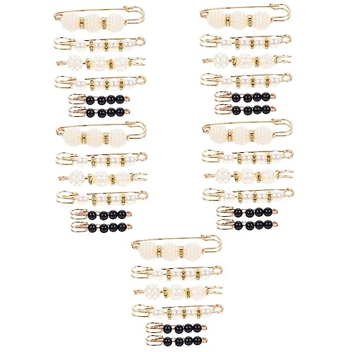GALPADA 30stücke Broschen Sicherheitsnadel Mit Dekorativen Perlen Multifunktionale Pullover Und Schal-clips Für Damen Für Styles Und Kleideranpassungen