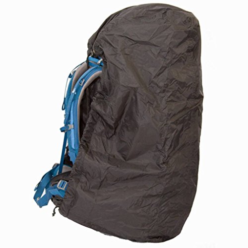 LOWLAND OUTDOOR® Regen- und Transporthülle für Rucksäcke - Wasserabweisend <85L - 304g, Schwarz