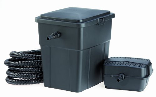Pontec 51226 PondoClear Set 4000 - Mehrstufiges Filtersystem aus Durchlauffilter und UVC-Einheit (7 Watt) / Komplettset, Blau