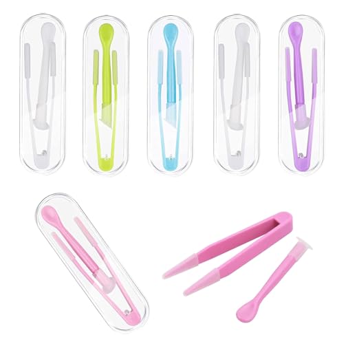 GIONAR 6 Stück Kontaktlinsen Einsetzhilfe, Kontaktlinsen Pinzette, Kontaktlinsen Entfernen, Kontaktlinsen Inserter Remover, Kontaktlinsen Hilfe Zum Einsetzen mit Saugnapf Bunte Contact Lens Tweezers