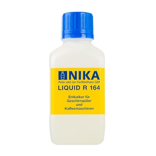 NIKA Liquid R164 flüssiger Entkalker | Geschirrspülmaschinen Entkalker - Spülmaschinen Entkalker -Kaffeemaschinen Entkalker - Wasserkocher Entkalker 0.5L