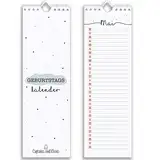 CUPCAKES & KISSES® Geburtstagskalender I Jahresunabhängig zum Selbstgestalten I Kalender immerwährend I Vergiss nie wieder einen Geburtstag Bunt