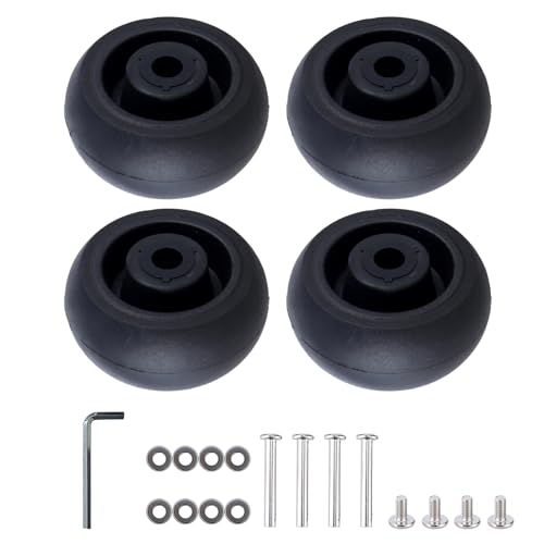 Set mit 4 Ersatzrollen für Reisegepäck, Koffer, 40 x 18 mm, Rollen-Reparatur-Set, Regalersatz