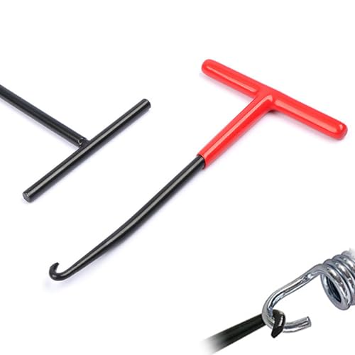 AONAYO 2 Stück Federhaken,Motorrad Werkzeug,Motorrad Auspuff,Auspufffeder Haken,Auspuff-Kettentrenne,Abzieher Werkzeug,T-förmiger Griff Federzieher Für Motorrad,Moped,Fahrrad,Stahl,Kupfer,Kunststoff