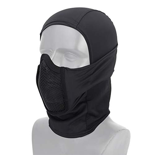 OAREA Taktische Ausrüstung Atmungsaktive Sturmhaube Netzmaske Vollgesichtsmaske Airsoft CS Jagd Radfahren Kapuze Nackenwärmer