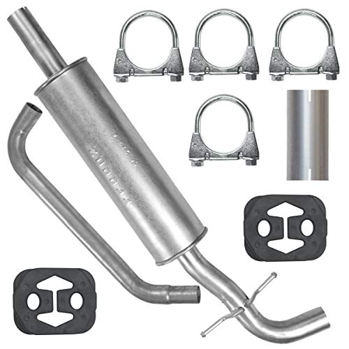 Mitteltopf Auspuff Mittelschalldämpfer für VW Golf 5 V 1.4i auch Plus 5 V, Golf 6 VI 1.4i