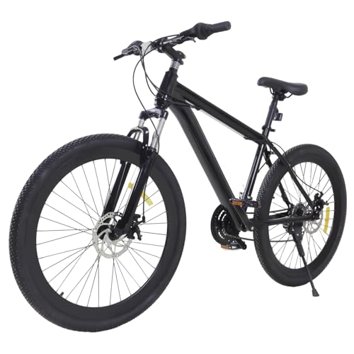 Akuoyiexemye 26 Zoll MTB Pro Mountainbike 21 Gang, Hochleistungs-Doppelscheibenbremsen & Federweg-System, All-Terrain Fahrrad mit Sicherheitsreflektoren & Leichtbaurahmen